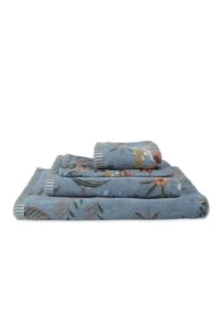 Washcloth Set/3 Secret Garden Blue 16x22cm -Chic Nest Deals Store secret garden blue 11 topshot 2