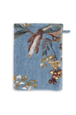 Washcloth Set/3 Secret Garden Blue 16x22cm -Chic Nest Deals Store secret garden blue uv uv 16x22 10 topshot