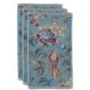 Guesttowel Set/3 Secret Garden Blue 30x50cm