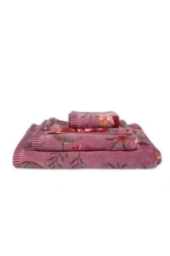 Guesttowel Set/3 Secret Garden Mauve 30x50cm 11 Guesttowel Set/3 Secret Garden Mauve 30x50cm -Chic Nest Deals Store secret garden mauve 11 topshot 3