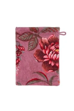 Washcloth Set/3 Secret Garden Mauve 16x22cm -Chic Nest Deals Store secret garden mauve uv uv 16x22 10 topshot