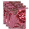 Washcloth Set/3 Secret Garden Mauve 16x22cm