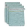 Washcloth Set/3 Soft Zellige Blue 16x22 Cm