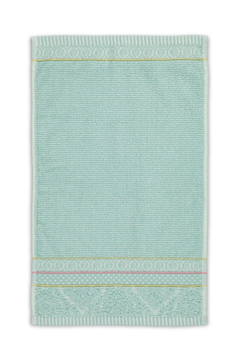 Guesttowel Set/3 Soft Zellige Blue 30x50 Cm 2 Guesttowel Set/3 Soft Zellige Blue 30x50 Cm - Image 2