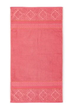 Bath Towel Set/3 Soft Zellige Coral 55x100 Cm 5 Bath Towel Set/3 Soft Zellige Coral 55x100 Cm -Chic Nest Deals Store soft zellige coral 55x100 1