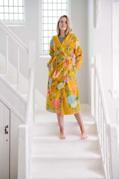 Bathrobe Good Evening Yellow -Chic Nest Deals Store ss23 good evening yellow 01 mood
