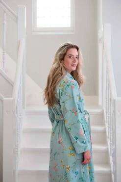 Bathrobe Les Fleurs Bathrobe Blue 9 Bathrobe Les Fleurs Bathrobe Blue -Chic Nest Deals Store ss23 les fleurs blue 03 mood ss23