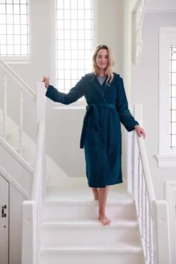 Bathrobe Soft Zellige Dark Blue 7 Bathrobe Soft Zellige Dark Blue -Chic Nest Deals Store ss23 soft zellige dark blue 00 mood