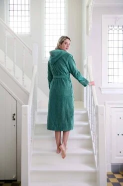 Bathrobe Soft Zellige Green -Chic Nest Deals Store ss23 soft zellige green 01 mood