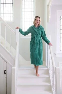 Bathrobe Soft Zellige Green -Chic Nest Deals Store ss23 soft zellige green 03 mood
