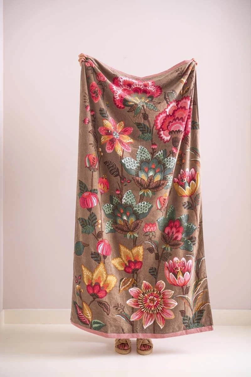 Beach Towel Sunny Side Up Khaki 2 Beach Towel Sunny Side Up Khaki - Image 2