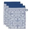 Washcloth Set/3 Tile De Pip Blue 16x22 Cm