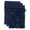 Washcloth Set/3 Tile De Pip Dark Blue 16x22 Cm
