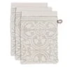 Washcloth Set/3 Tile De Pip Khaki 16x22 Cm