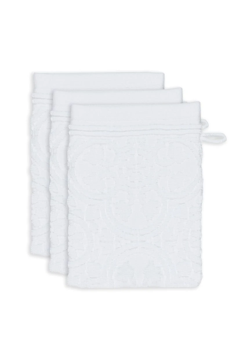 Washcloth Set/3 Tile De Pip White 16x22 Cm 1 Washcloth Set/3 Tile De Pip White 16x22 Cm