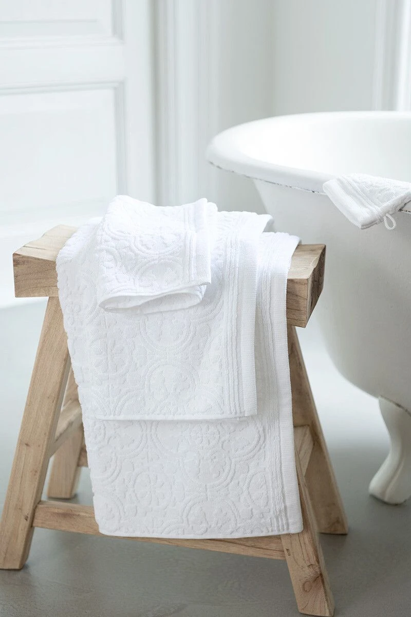 Washcloth Set/3 Tile De Pip White 16x22 Cm 2 Washcloth Set/3 Tile De Pip White 16x22 Cm - Image 2