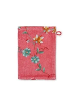 Washcloth Set/3 Les Fleurs Pink 16x22 Cm -Chic Nest Deals Store washcloth les fleurs pink 16x22 pip studio 217819