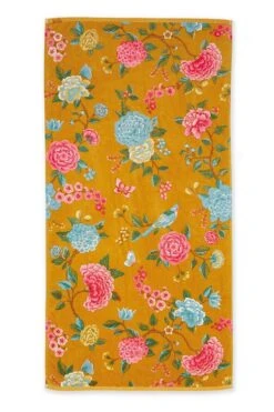 Large Bath Towel Good Evening Yellow 70x140 Cm